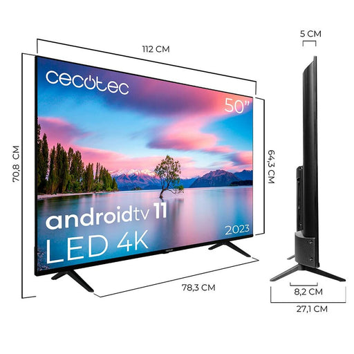 Smart TV Cecotec A1 series ALU10050 4K Ultra HD 50" LED HDR10 Ultra HD 4K Dolby Vision