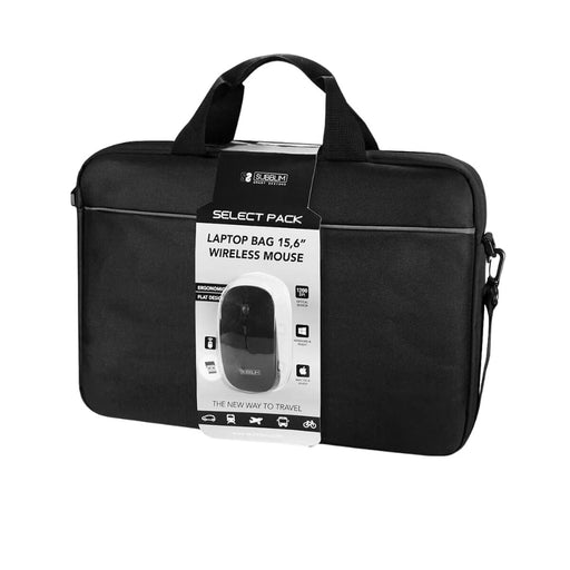 Mala para Portátil Subblim Maletín con Ratón Select Pack Wireless Mouse USB + Laptop bag 15,6"