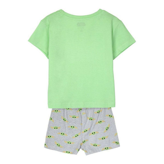 Pijama de Verão The Mandalorian Infantil Verde Claro