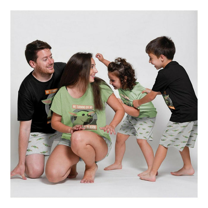 Pijama de Verão The Mandalorian Infantil Verde Claro