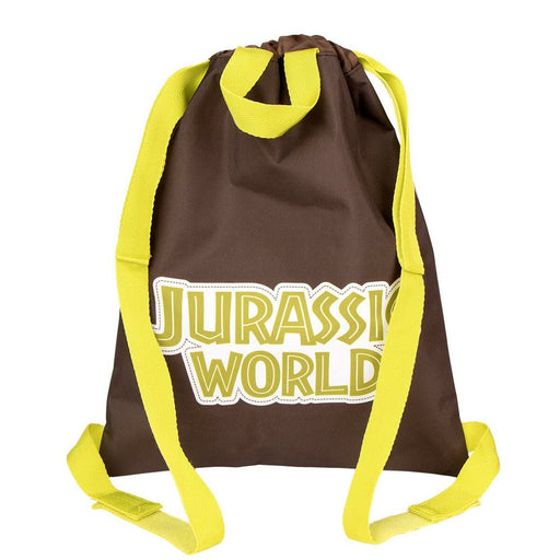 Mochila saco infantil Jurassic Park Castanho Ocre 27 x 33 cm