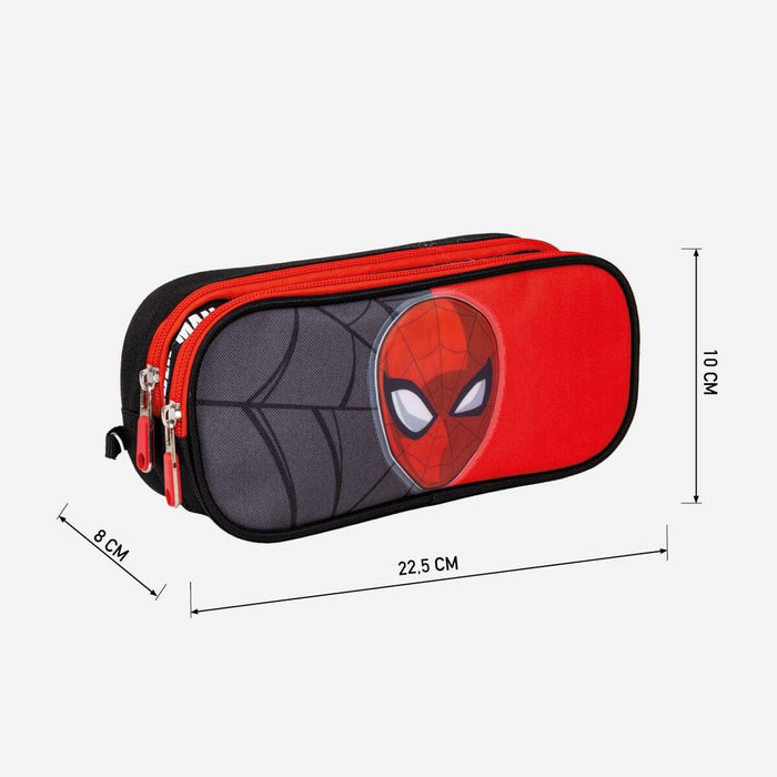 Malas para tudo duplas Spiderman Preto 22,5 x 8 x 10 cm