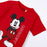Camisola de Manga Curta Infantil Mickey Mouse Vermelho