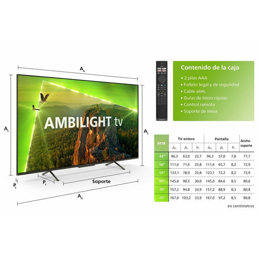 Smart TV Philips 70PUS8118 70" 4K Ultra HD LED