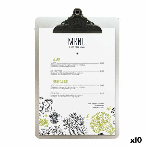 Suportes para menus Securit Food&drink 33,2 x 22,8 cm Metal
