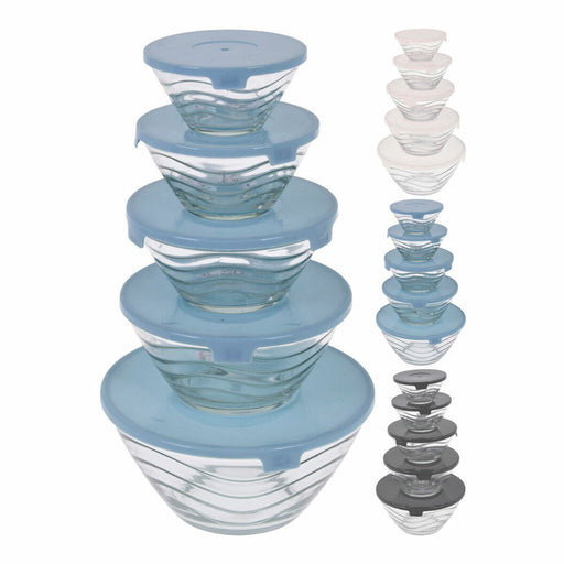 Conjunto de Lancheiras Excellent Houseware Cristal (5 Unidades)