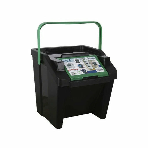 Caixote de Lixo para Reciclagem Tontarelli Moda Empilhável 28 L Verde (6 Unidades)