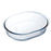 Molde para o Forno Ô Cuisine Oval Transparente 25 x 20 x 6 cm (6 Unidades)