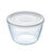Lancheira Redonda com Tampa Pyrex Cook & Freeze 1,6 L 17 x 17 x 12 cm Transparente Silicone Vidro (4 Unidades)