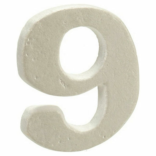 Figura Decorativa Número 9 12 Unidades (2 x 15 x 10 cm)