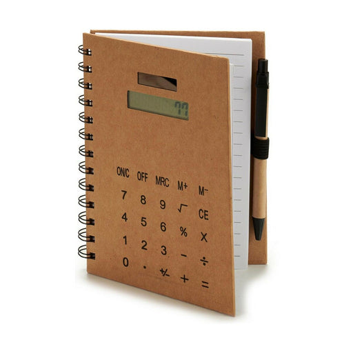 Caderno de Argolas com Caneta Calculadora 14 x 18 x 1,5 cm (12 Unidades)