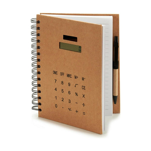 Caderno de Argolas com Caneta Calculadora 2,5 x 21 x 18 cm (12 Unidades)
