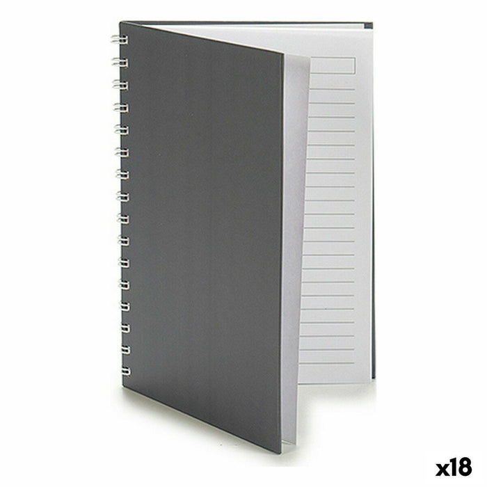Caderno de Argolas A5 1,4 x 21 x 15,5 cm (18 Unidades)
