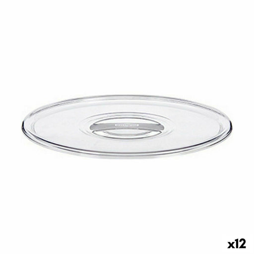 Tampas Stefanplast Tosca Transparente Plástico 23,5 x 2 x 23,5 cm (12 Unidades)