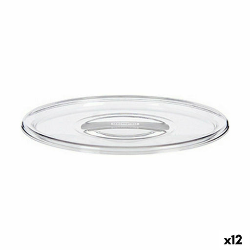 Tampas Stefanplast Tosca Transparente Plástico 19,5 x 2 x 19,5 cm (12 Unidades)
