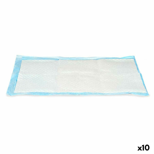 Resguardos absorventes 40 x 60 cm Azul Branco Papel Polietileno (10 Unidades)