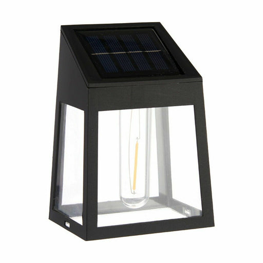 Luz de Parede Carregamento solar Quadrado Preto Plástico (24 Unidades)
