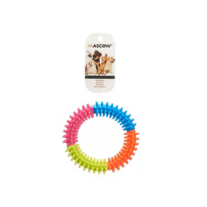 Brinquedo para cães Anel de fixação Silicone 12,5 x 2,5 x 12,5 cm (12 Unidades)
