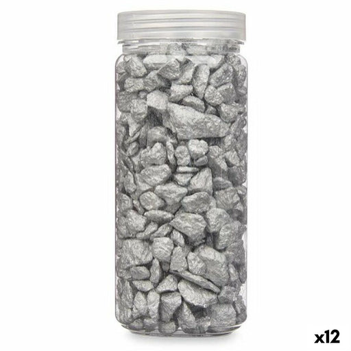 Pedras Decorativas Prateado 10 - 20 mm 700 g (12 Unidades)