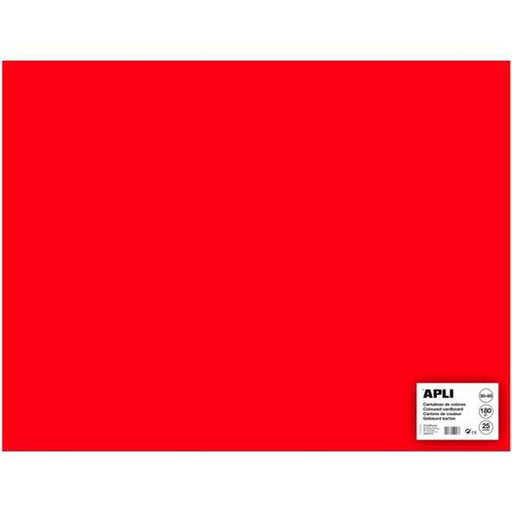 Cartolinas Apli Vermelho 50 x 65 cm (25 Unidades)