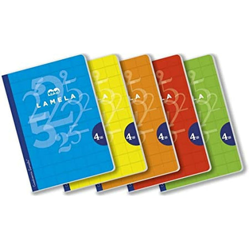 Caderno Lamela Multicolor Quarto (10 Unidades)