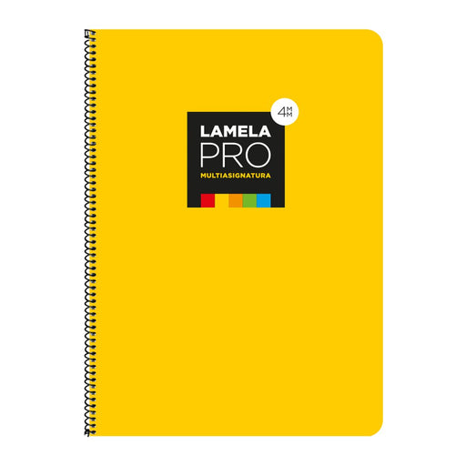 Caderno Lamela Amarelo 100 Folhas Din A4 (5 Unidades)