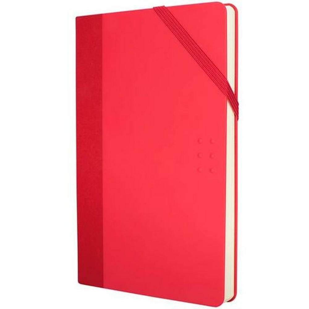 Caderno de Notas Milan Paperbook Branco Vermelho