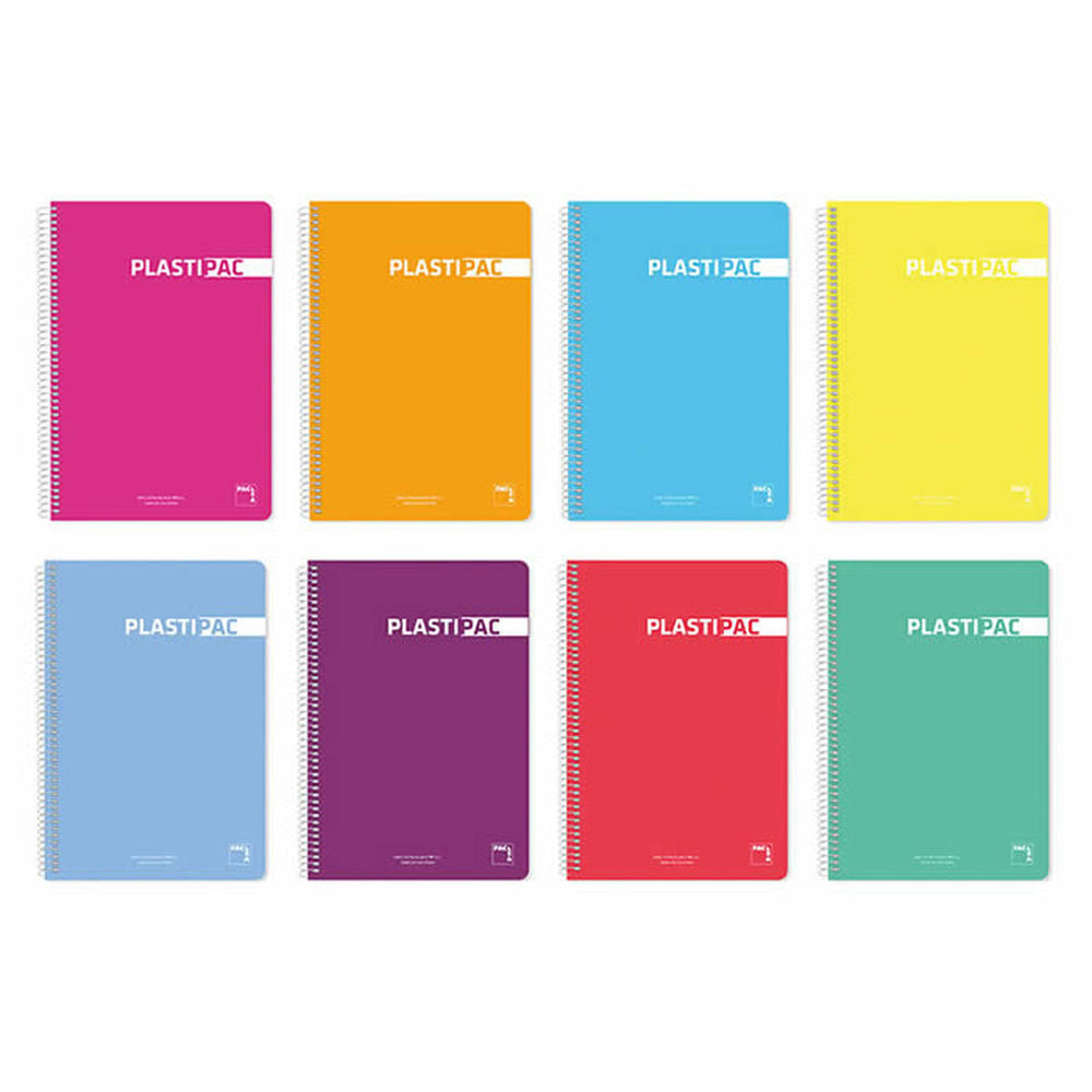 Caderno Pacsa Plastipac Multicolor 80 Folhas Din A4 (5 Unidades)