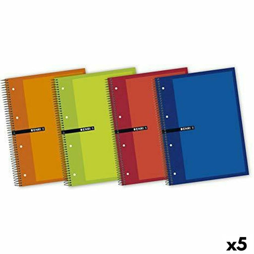 Caderno ENRI 60 gr 160 Folhas (5 Unidades)