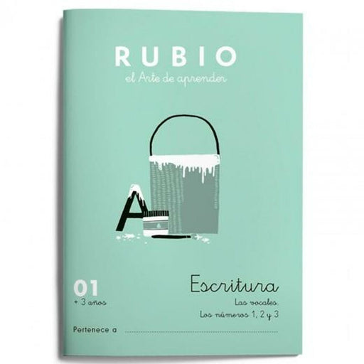 Writing and calligraphy notebook Rubio Nº01 A5 Espanhol 20 Folhas (10 Unidades)