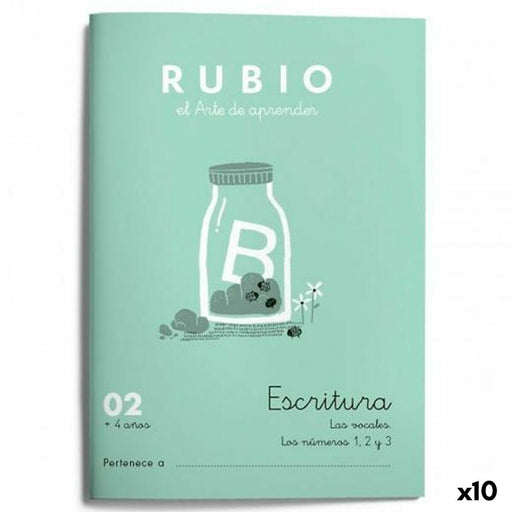 Writing and calligraphy notebook Rubio Nº02 A5 Espanhol 20 Folhas (10 Unidades)