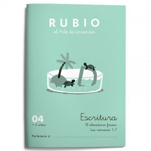 Writing and calligraphy notebook Rubio Nº04 A5 Espanhol 20 Folhas (10 Unidades)