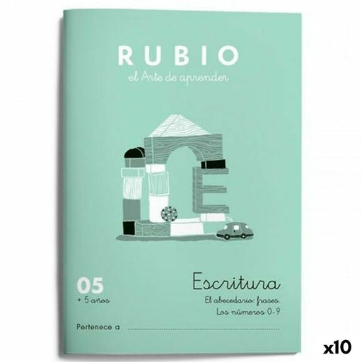 Writing and calligraphy notebook Rubio Nº05 A5 Espanhol 20 Folhas (10 Unidades)