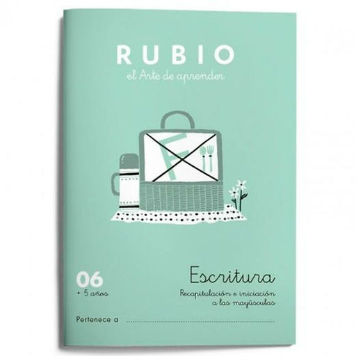 Writing and calligraphy notebook Rubio Nº06 A5 Espanhol 20 Folhas (10 Unidades)
