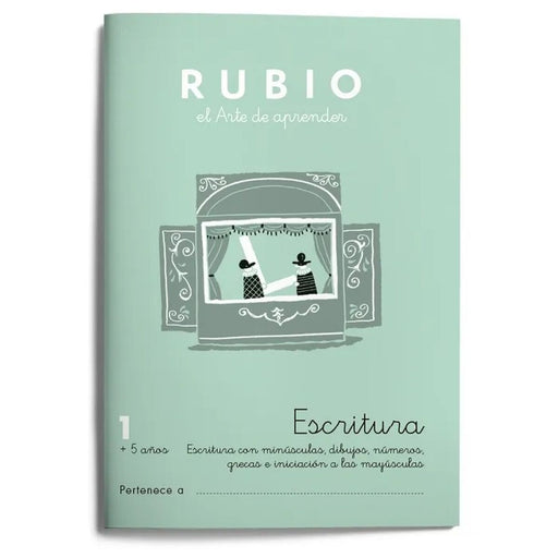 Writing and calligraphy notebook Rubio Nº1 A5 Espanhol 20 Folhas (10 Unidades)