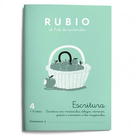 Writing and calligraphy notebook Rubio Nº 4 A5 Espanhol 20 Folhas (10 Unidades)