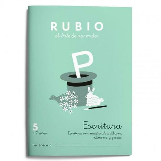 Writing and calligraphy notebook Rubio Nº05 A5 Espanhol 20 Folhas (10 Unidades)
