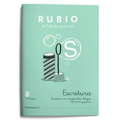 Writing and calligraphy notebook Rubio Nº8 A5 Espanhol 20 Folhas (10 Unidades)