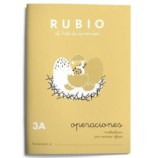 Caderno quadriculado Rubio Nº 3A A5 Espanhol 20 Folhas (10 Unidades)
