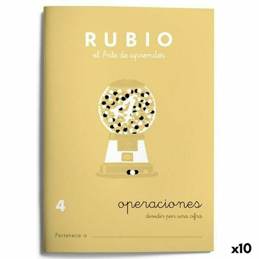 Caderno quadriculado Rubio Nº 4 A5 Espanhol 20 Folhas (10 Unidades)
