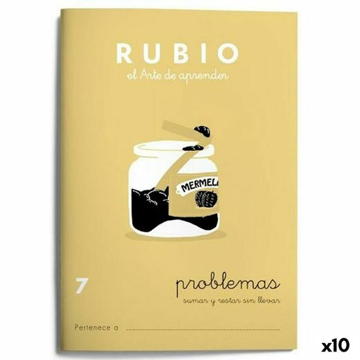 Caderno quadriculado Rubio Nº 7 A5 Espanhol 20 Folhas (10 Unidades)