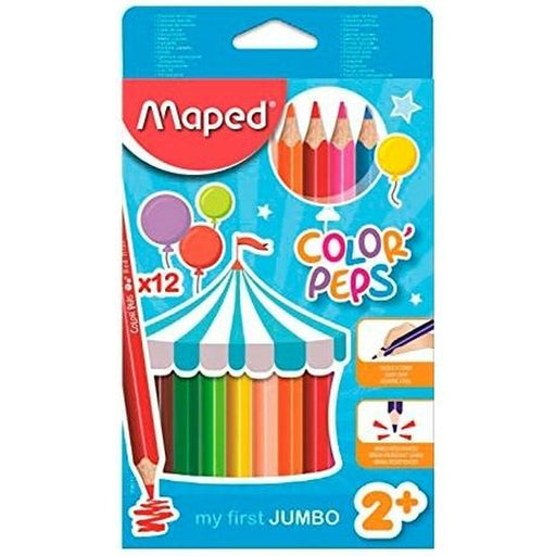 Lápis de cores Maped Jumbo Color' Peps Multicolor 12 Peças (12 Unidades)