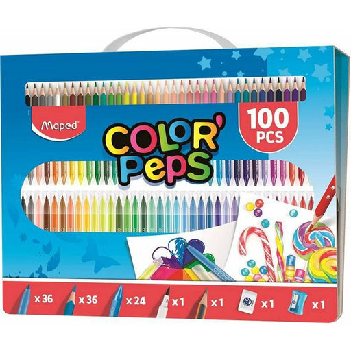 Lápis de cores Maped Multicolor 100 Peças (6 Unidades)