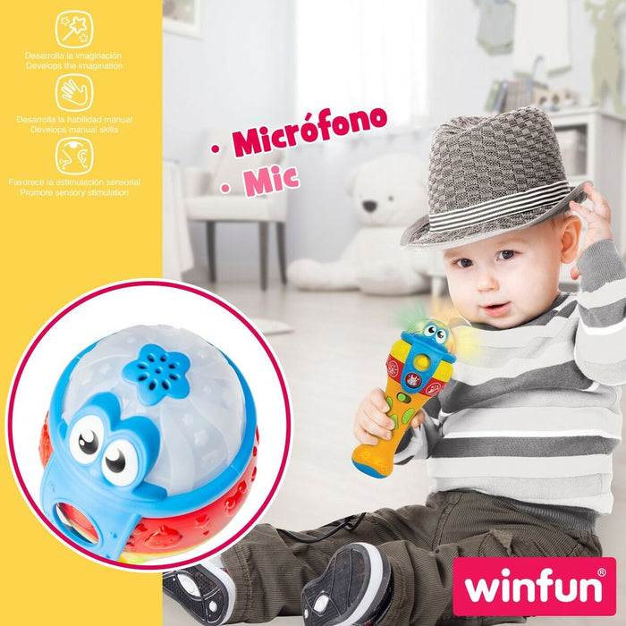 Microfone de brinquedo Winfun 7,5 x 19 x 7,8 cm (6 Unidades)