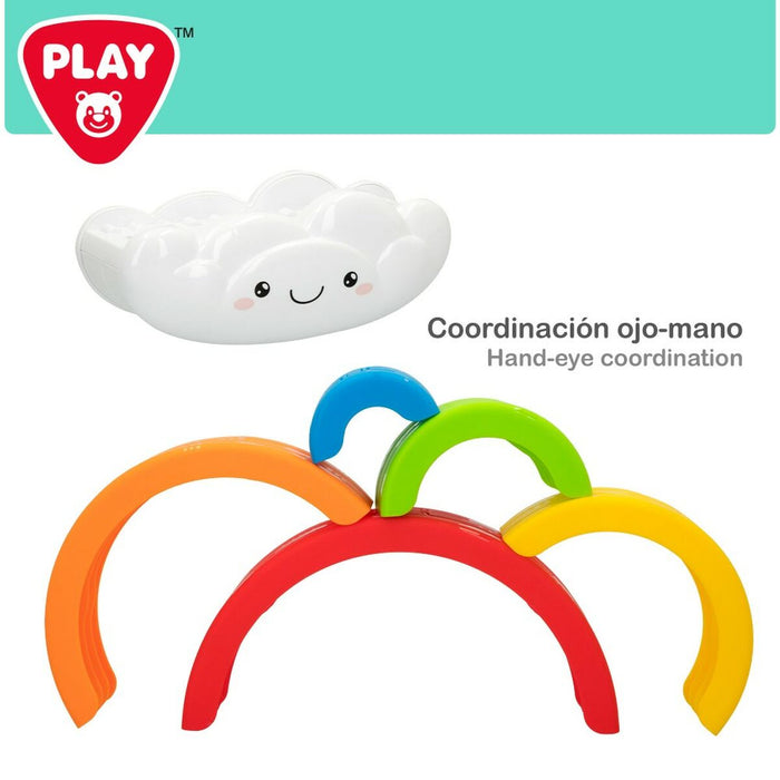 Jogo de Habilidade para Bebé PlayGo Arco-íris 6 Peças 21,5 x 16 x 8,5 cm (6 Unidades)