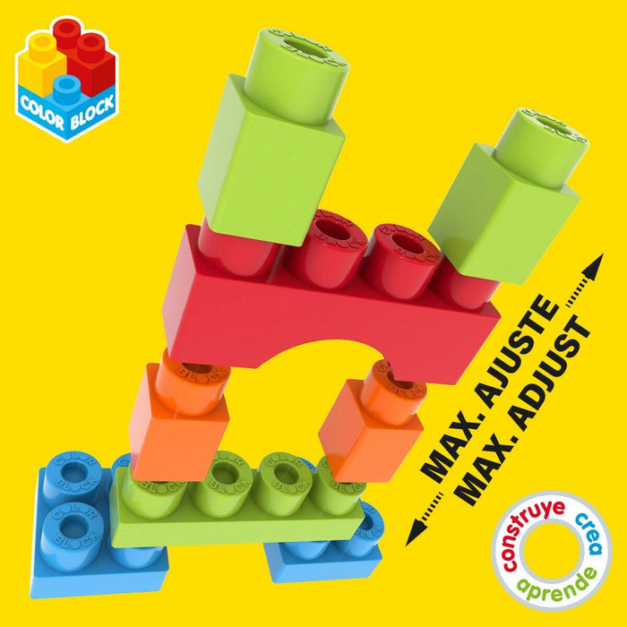 Jogo de Construção Color Block Basic Cubo 35 Peças (6 Unidades)