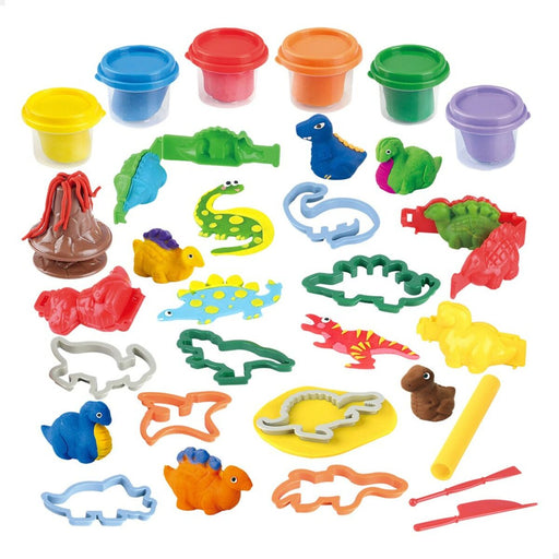 Jogo de Plasticina PlayGo Dinossauros (6 Unidades)