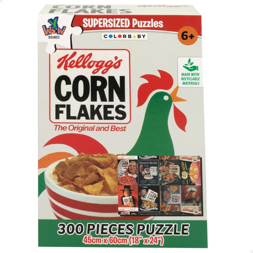 Puzzle Kellogg's Corn Flakes 300 Peças 45 x 60 cm (6 Unidades)