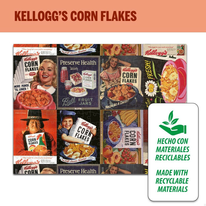 Puzzle Kellogg's Corn Flakes 300 Peças 45 x 60 cm (6 Unidades)
