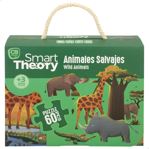 Puzzle Infantil Colorbaby Wild Animals 60 Peças 60 x 44 cm (6 Unidades)